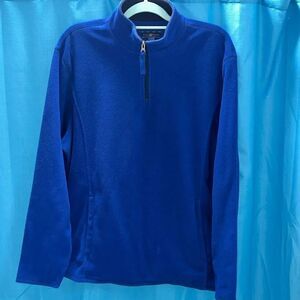 Club Room zip up sweater blue